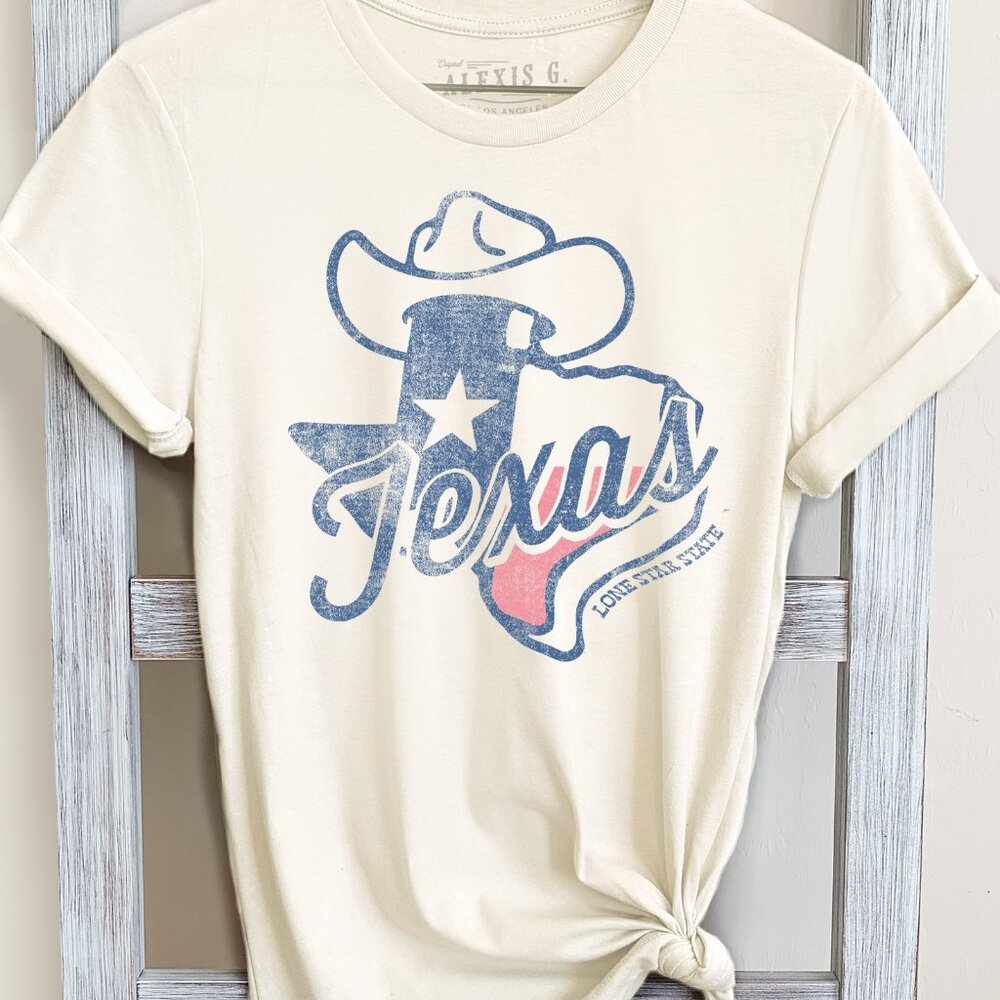 Texas Lone Star State Graphic Tee, Texas Shirt, Texas State Shirt